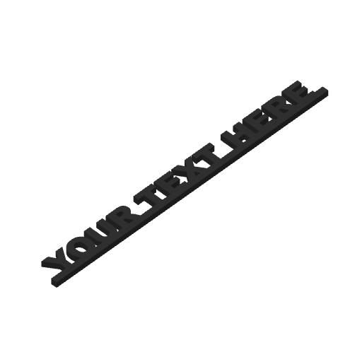 Personalised Text Door Topper - Custom Wording - 3D Printed