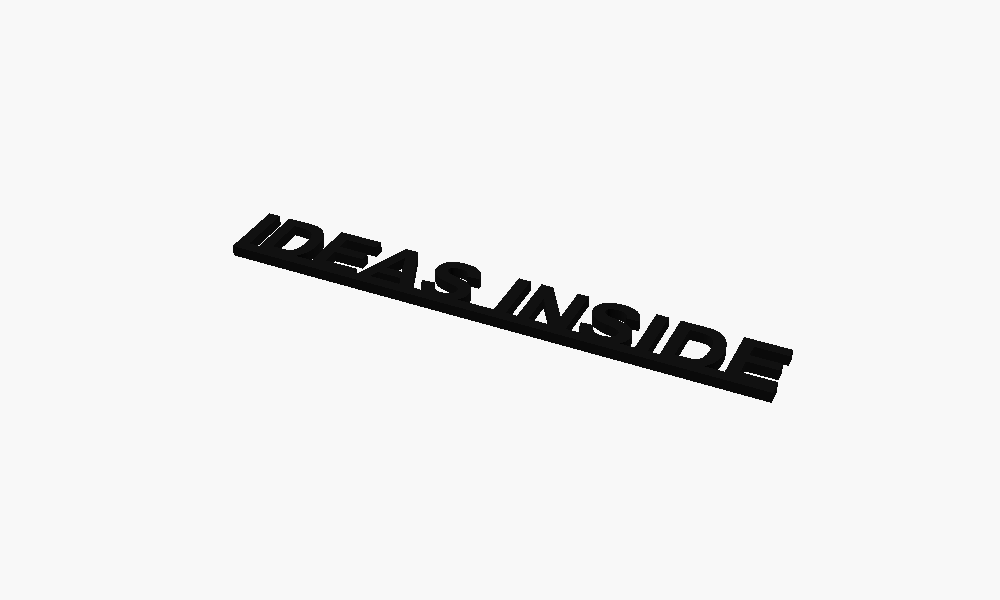Ideas Inside 3D Printed Text Door Topper Home Decoration