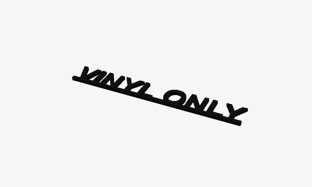 Vinyl Only 3D Printed Text Door Topper Home Decoration