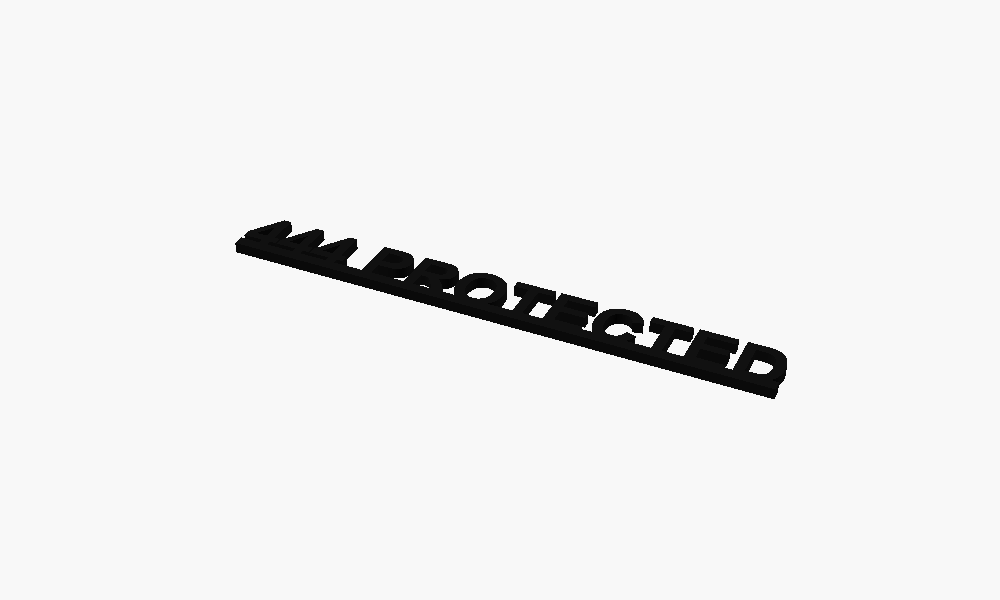 444 Protected 3D Printed Text Door Topper Home Decoration