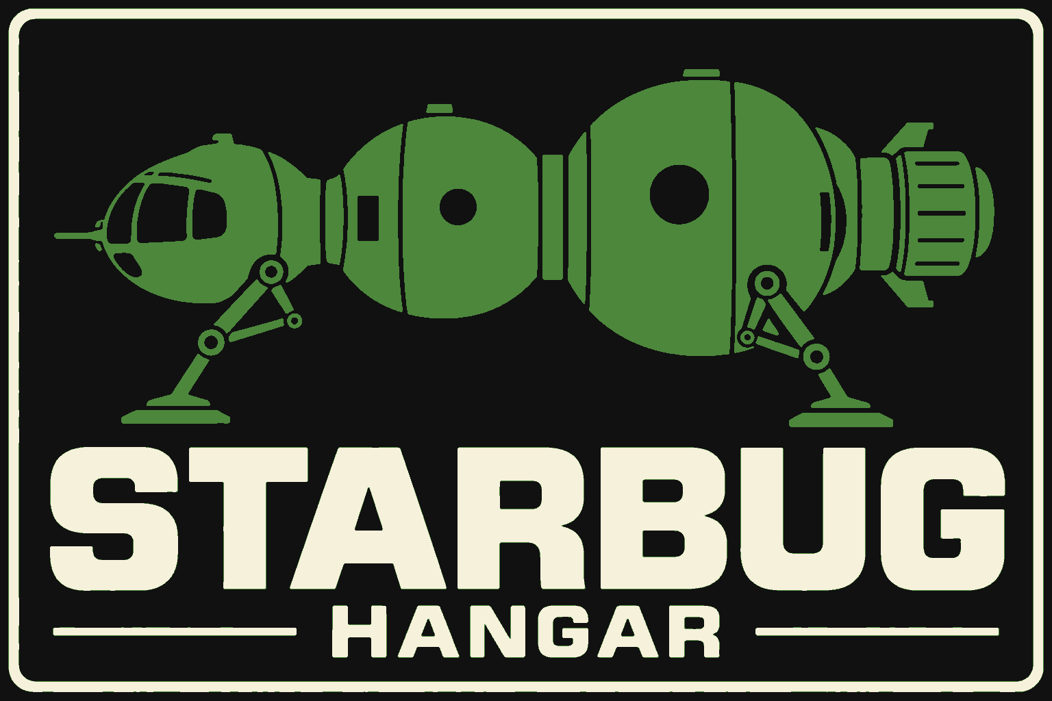 Red Dwarf Starbug Hangar 3D Printed Wall Sign Plaque Indoor Decor 25cm