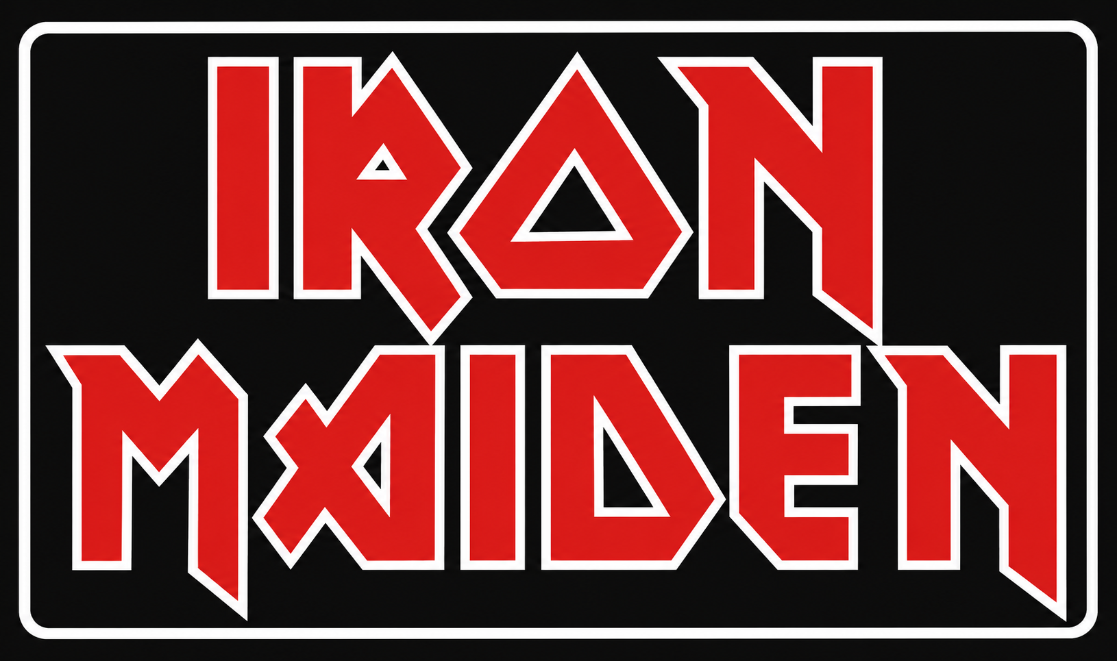 Iron Maiden 3D Printed Wall Sign Plaque Indoor Decor 25cm