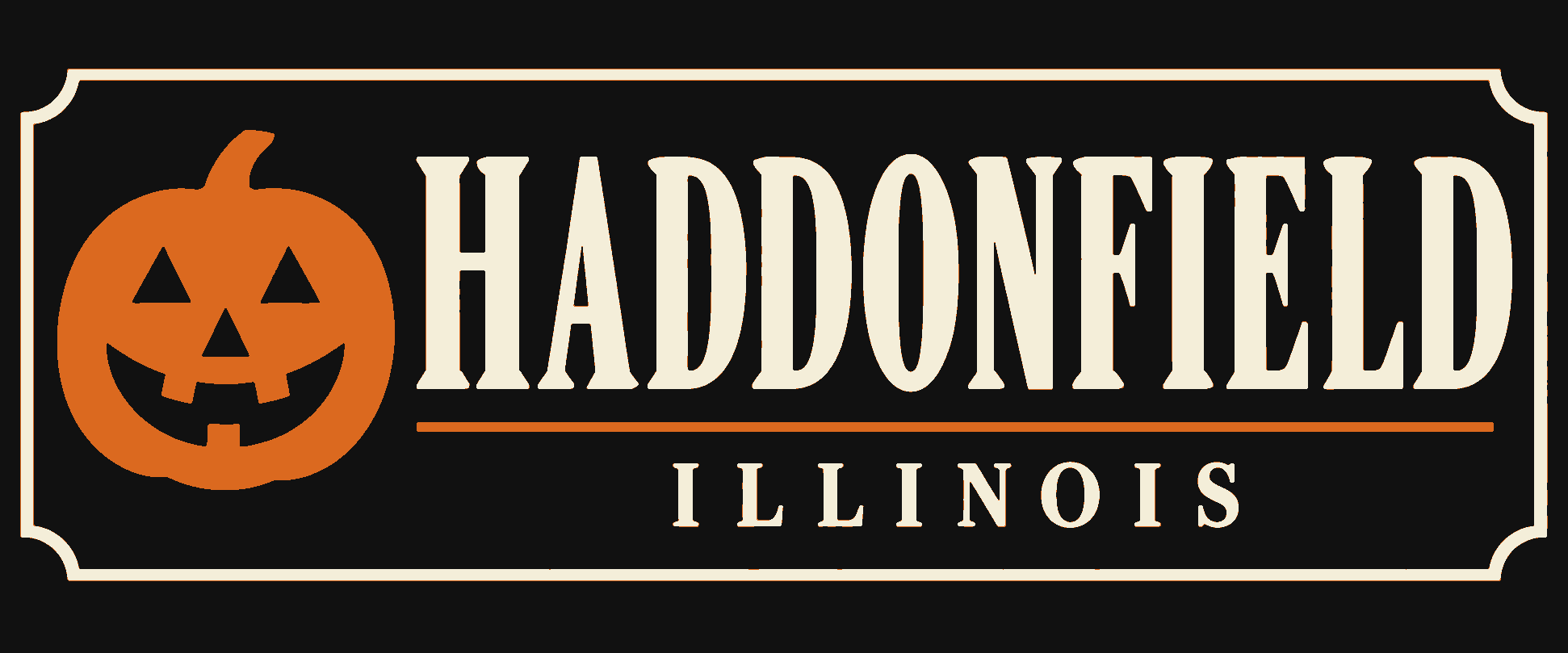 Halloween Haddonfield 3D Printed Wall Sign Plaque Indoor Decor 25cm