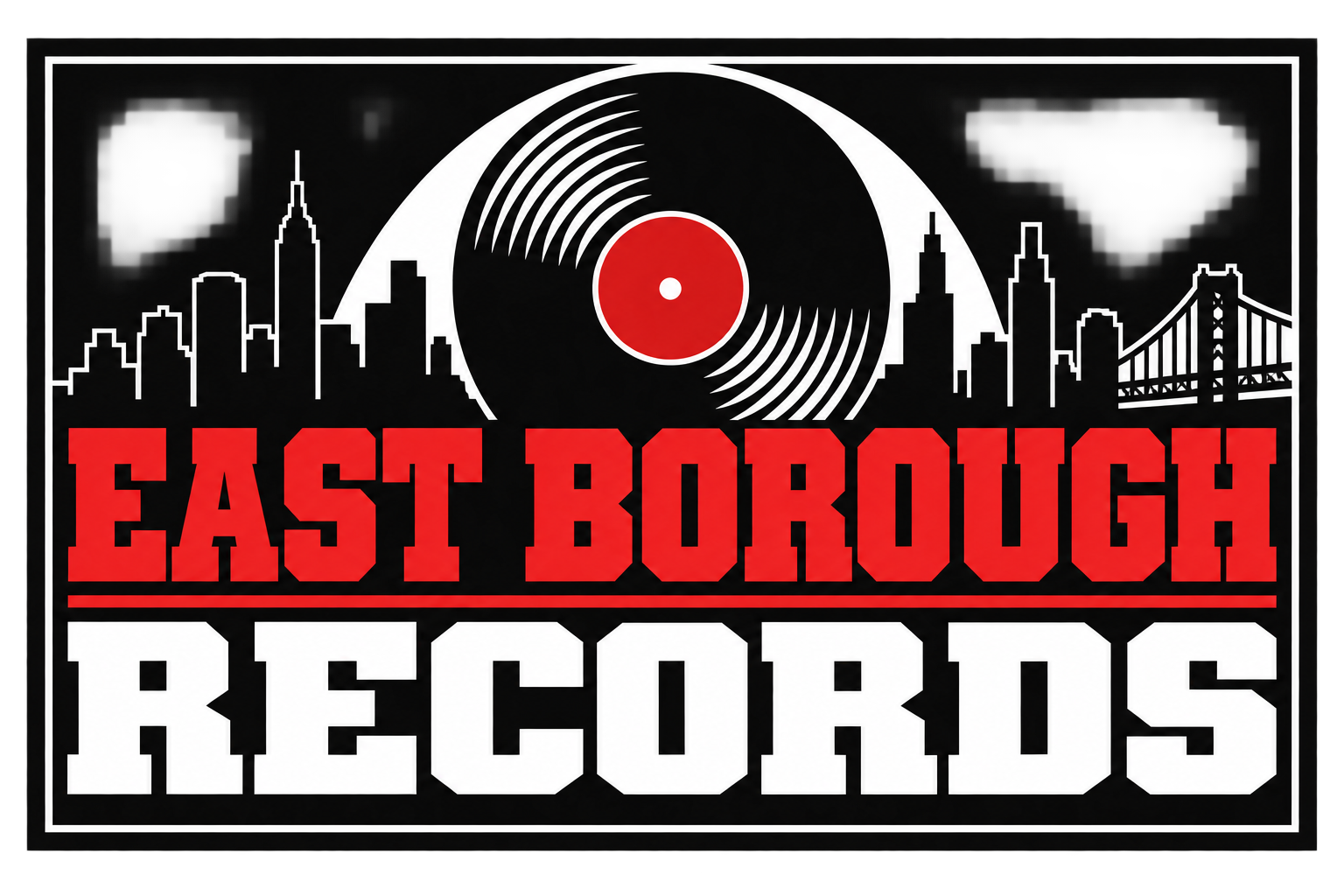East Borough Records 3D Printed Wall Sign Plaque Indoor Decor 25cm