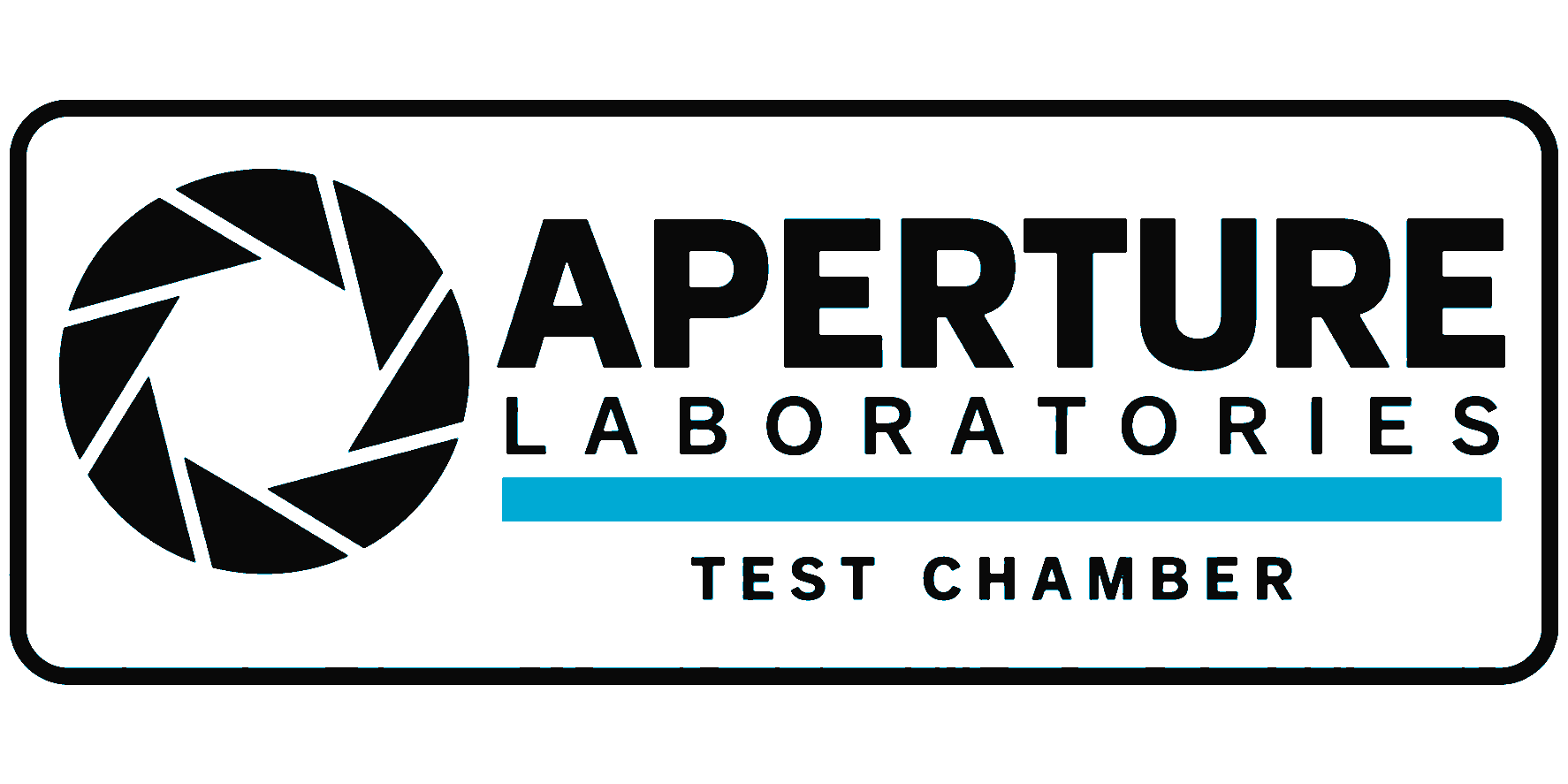 Aperture Laboratories 3D Printed Wall Sign Plaque Indoor Decor 25cm
