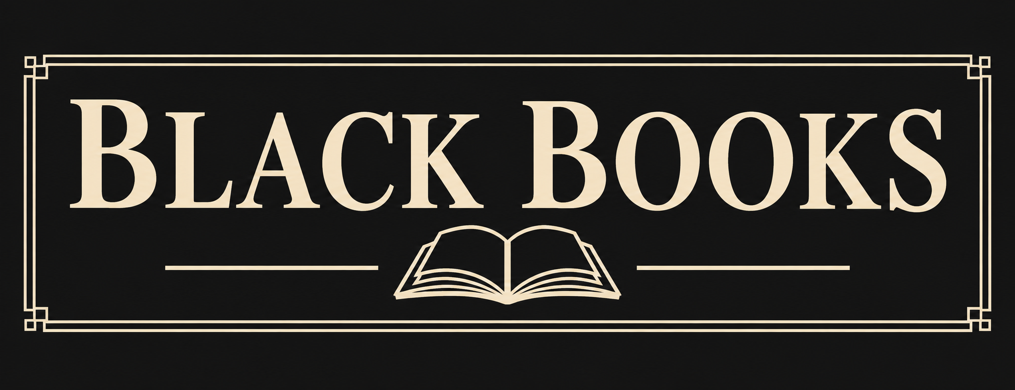 Black Books Bookshop 3D Printed Wall Sign Plaque Indoor Decor 25cm