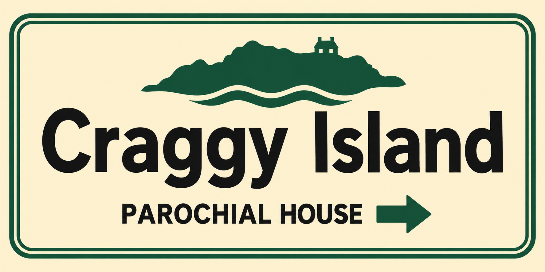 Father Ted Craggy Island 3D Printed Wall Sign Plaque Indoor Decor 25cm